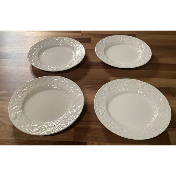 Mikasa English Countryside White Salad Plates 8.25” Set of 4 - Picture 7 of 9